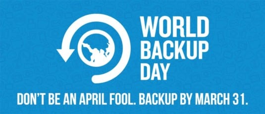 Happy World Backup Day Everyone!